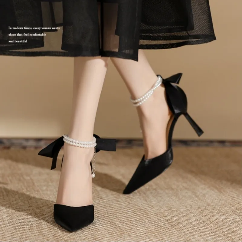 HKCP Slim Heel High Heels 8cm Women's-2