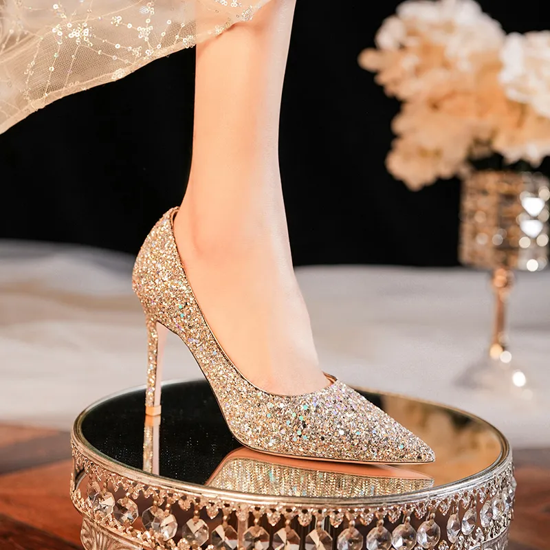 HKCP Slim Heel High Heels Women's-18
