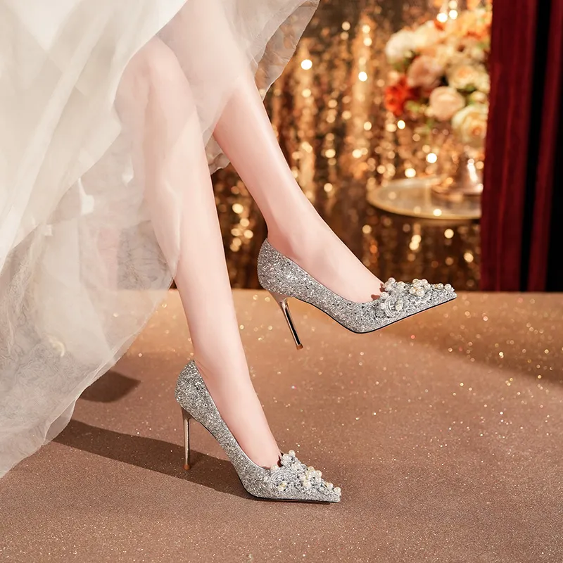 HKCP Slim Heel High Heels 8.5cm Women's-6