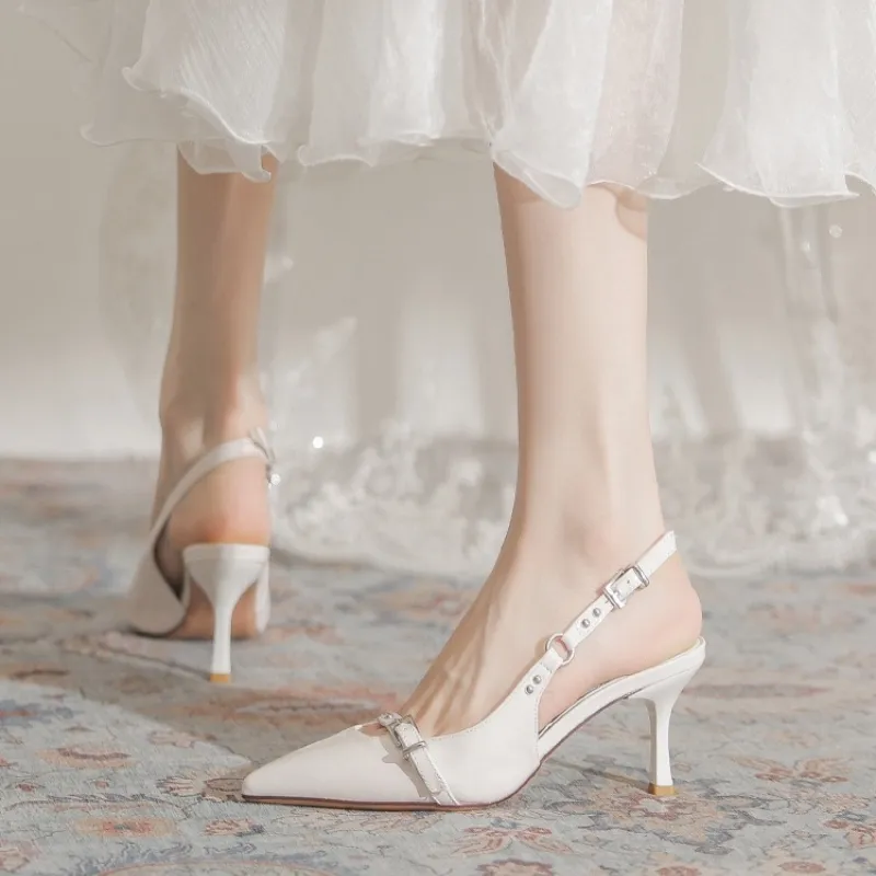 HKCP Slim Heel High Heels 6.5cm Women's-5