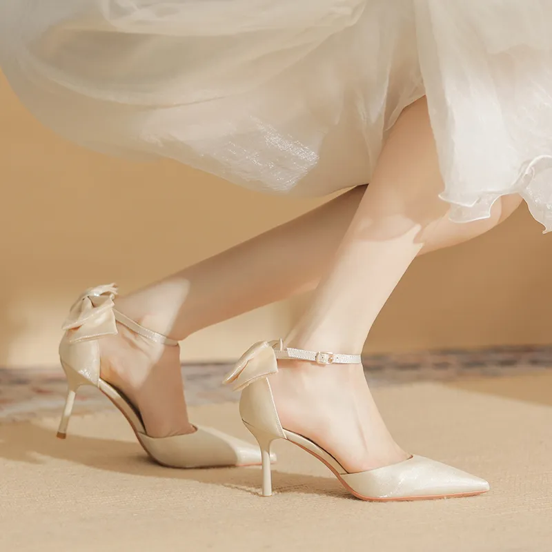 HKCP Slim Heel High Heels 8cm Women's-4