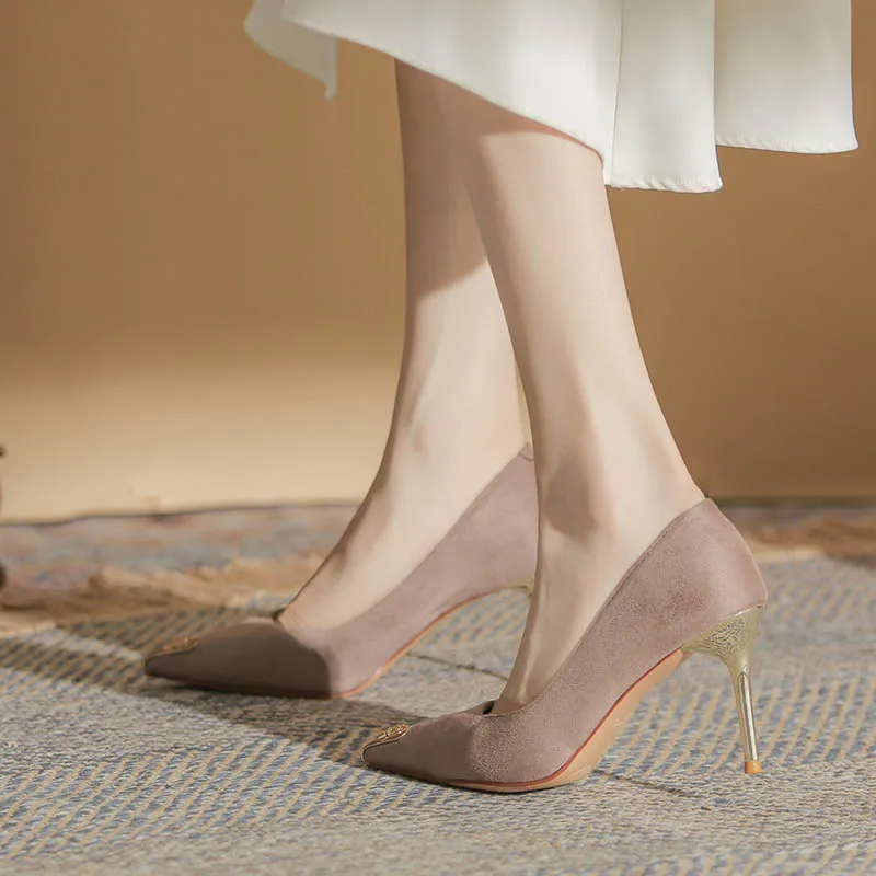 HKCP Slim Heel High Heels 8.5cm Women's-14