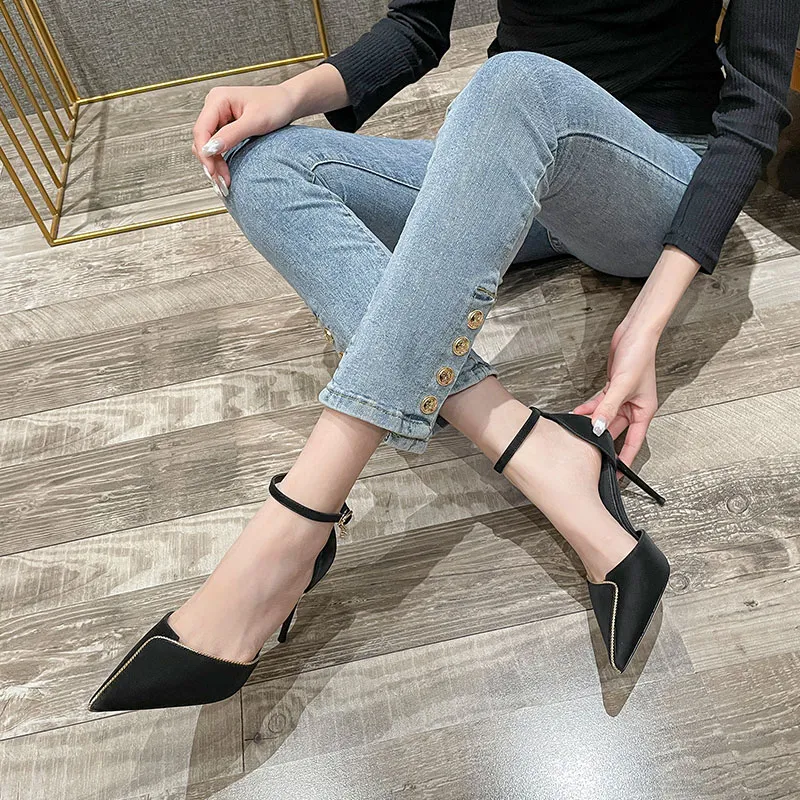 HKCP Slim Heel High Heels 9cm Women's-2