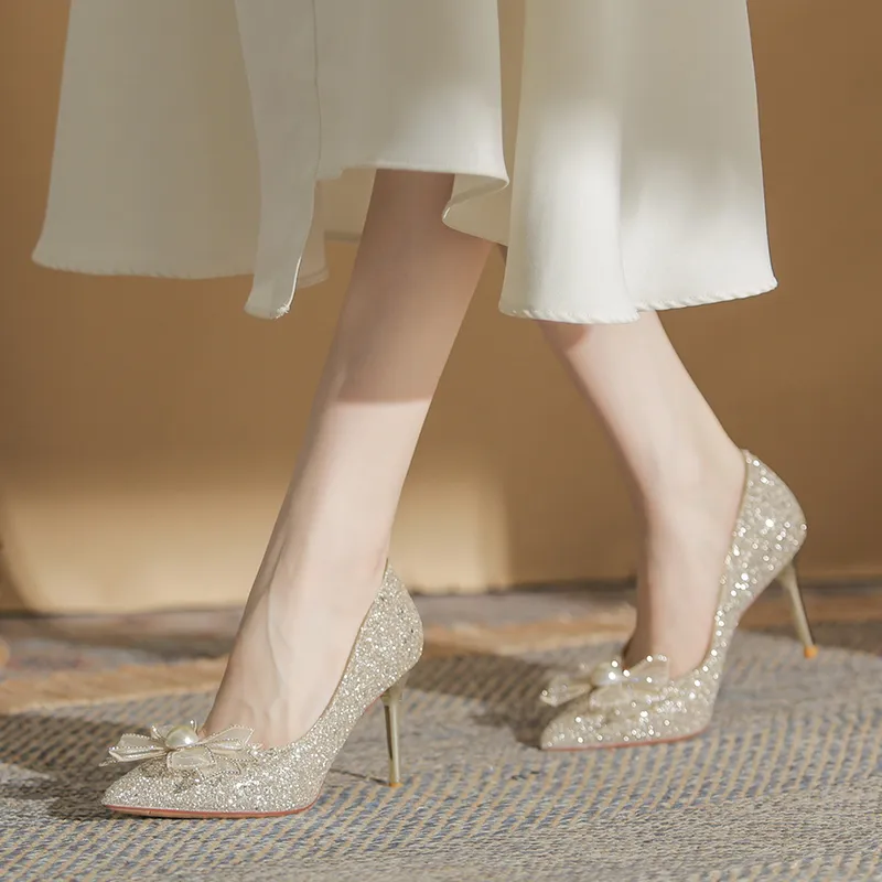 HKCP Slim Heel High Heels 6.5cm Women's-9