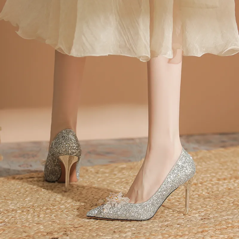 HKCP Slim Heel High Heels Women's-4