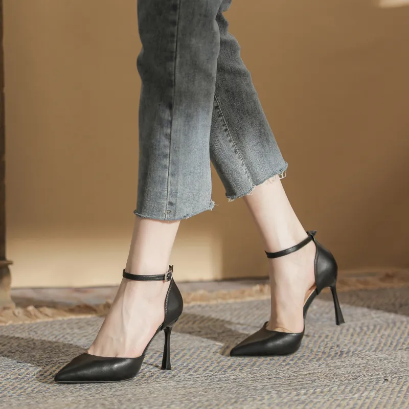 HKCP Slim Heel High Heels 9cm Women's-4