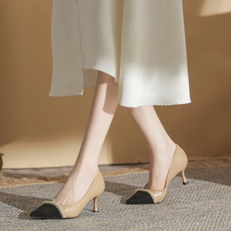 HKCP Slim Heel High Heels 6.5cm Women's-13