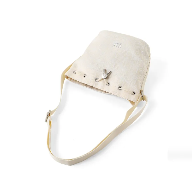 Elle Active Fabric Bucket Bag, Shoulder Bag, Crossbody Bag Medium Size Women's Denim Blue-14
