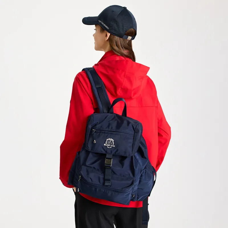 Elle Active Fabric Backpacks Regular Unisex Navy Blue/Khaki-5