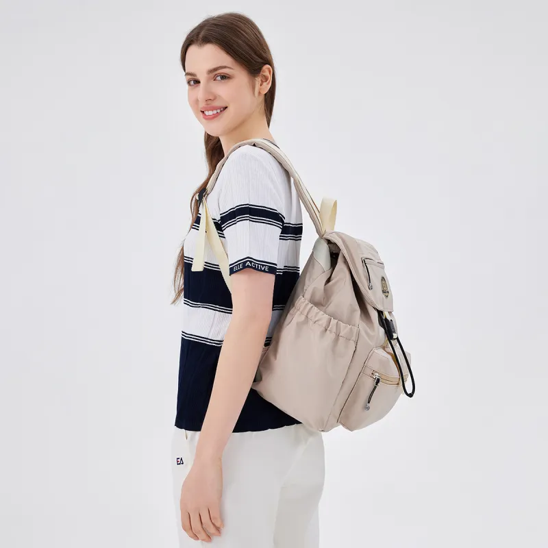 Elle Active Fabric Backpacks Regular Unisex Navy Blue/Khaki-14