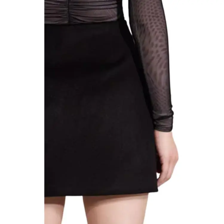 Self portrait Casual Short Skirts Women's Black-4