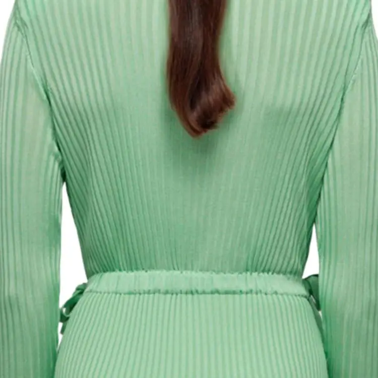 Self portrait Long Sleeved Dresses Women's Green-4