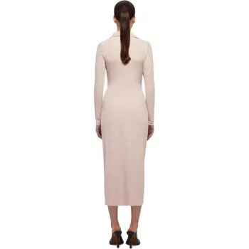 Self portrait Long Sleeved Dresses Women's Light Coffee