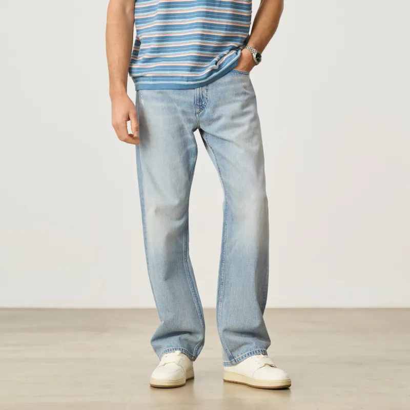 SIMWOOD Jeans Men's Washed Ice Blue-2