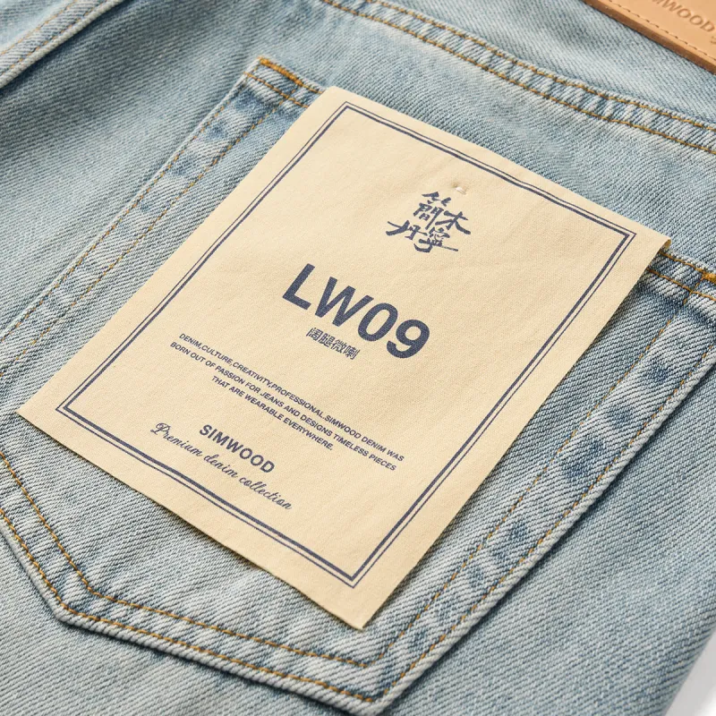 SIMWOOD Jeans Men Washed Light Blue-4