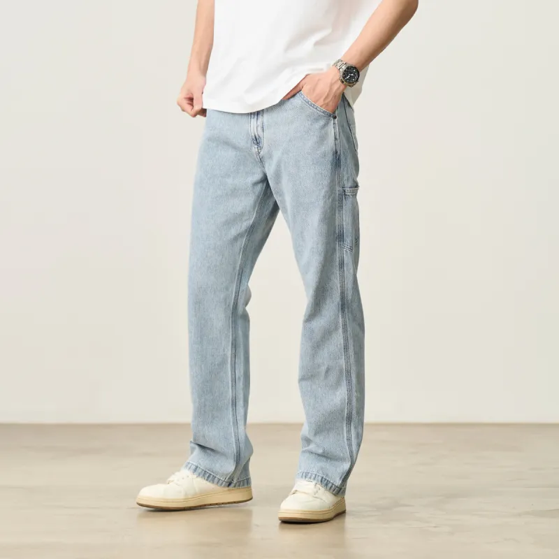 SIMWOOD Jeans Men Washed Light Blue-6