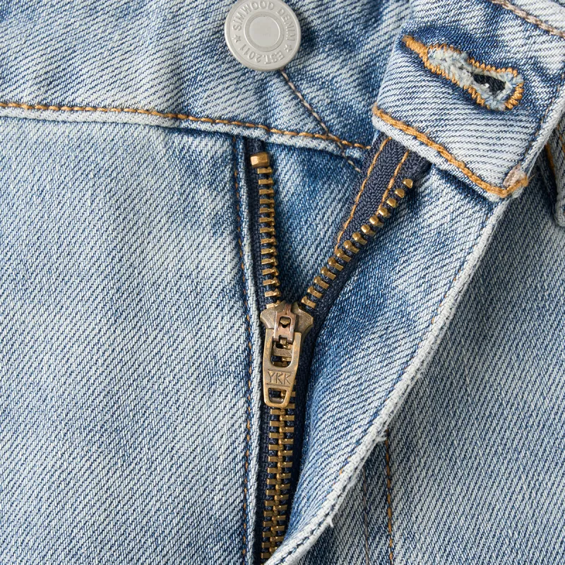 SIMWOOD Jeans Men's Washable Ice Blue-4