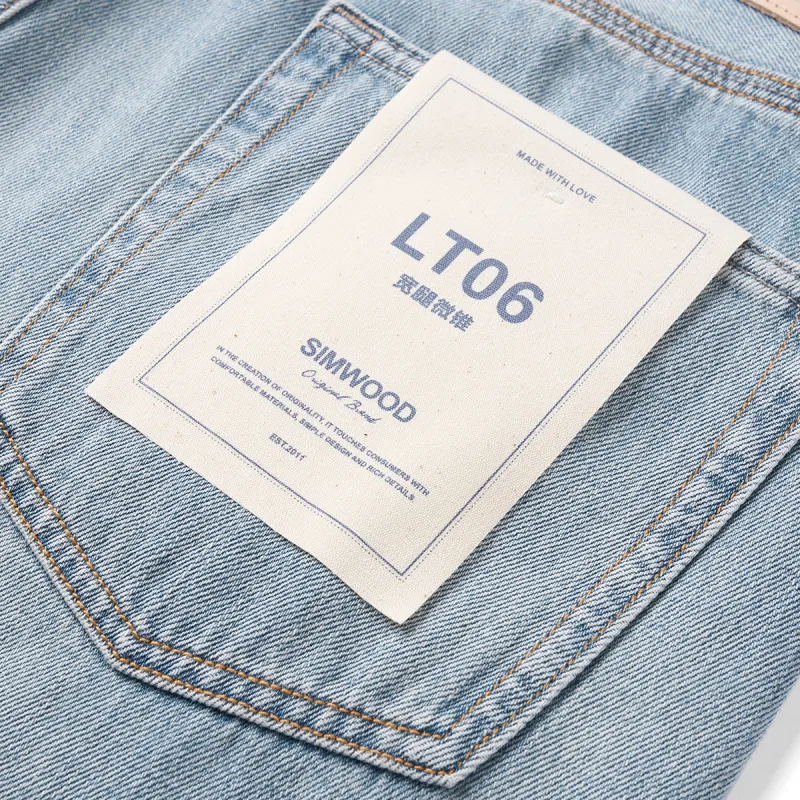 SIMWOOD Jeans Men's Washed Ice Blue-8