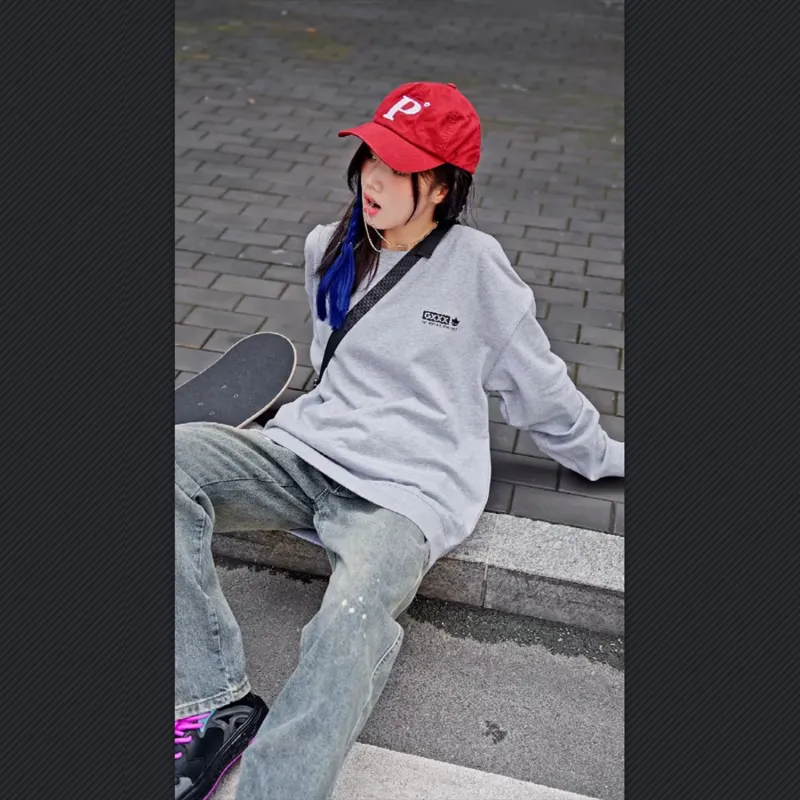 GXXX Crew Neck Pullover Sweatshirt Unisex-19