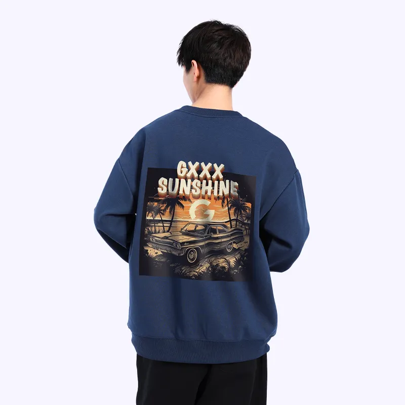 GXXX Pullover Crew Neck Sweatshirt Unisex-14