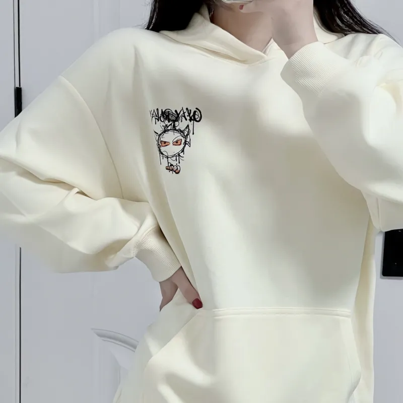 GXXX Demon Hooded Fall And Winter Sweatshirt Unisex-6