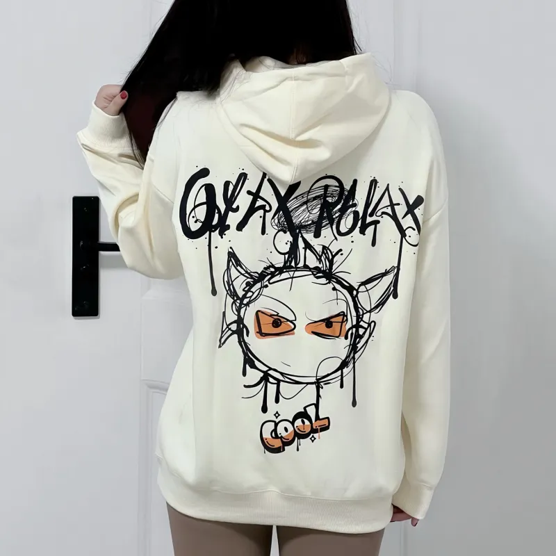GXXX Demon Hooded Fall And Winter Sweatshirt Unisex-5
