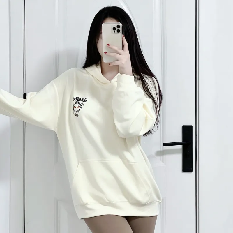 GXXX Demon Hooded Fall And Winter Sweatshirt Unisex-3