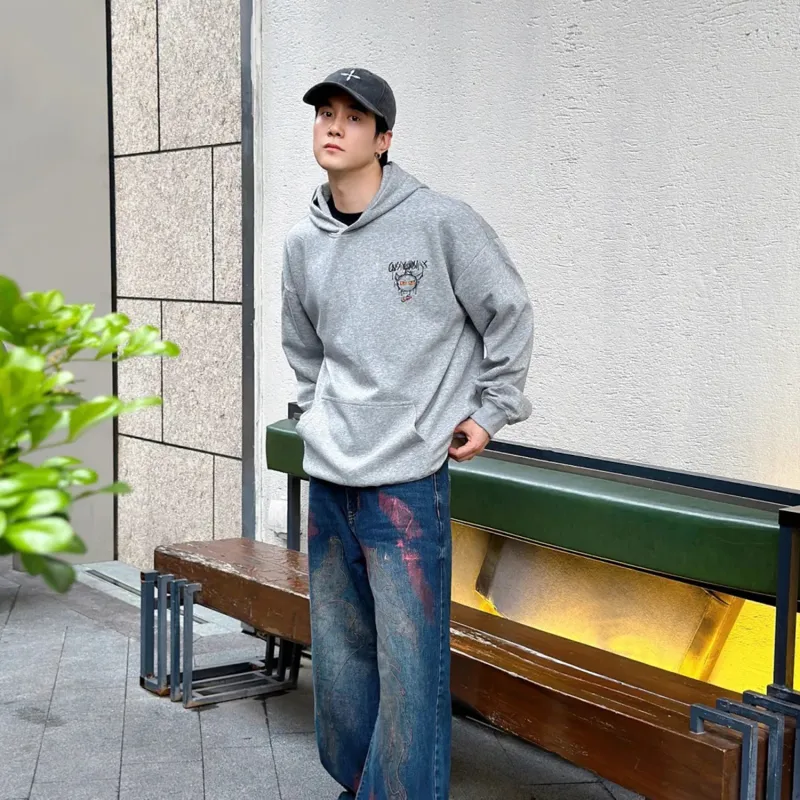 GXXX Demon Hooded Fall And Winter Sweatshirt Unisex-16