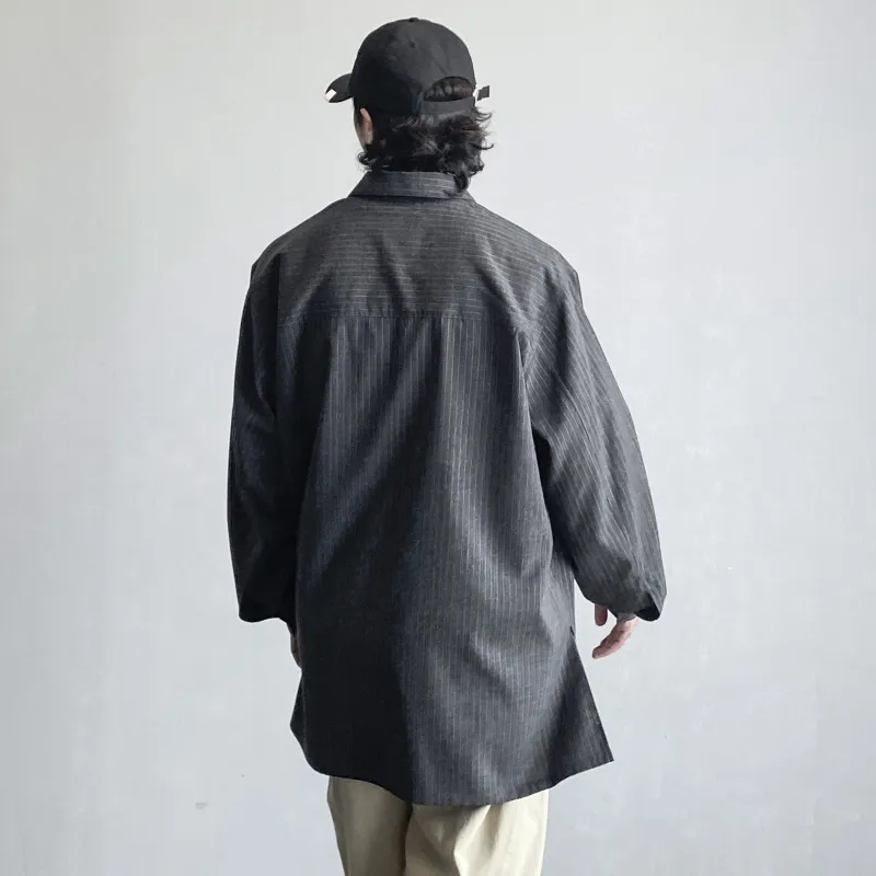 BASIC MATCH Shirts Men Dark Gray-6
