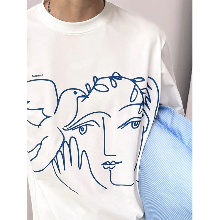 BASIC MATCH T Shirts Unisex White-3