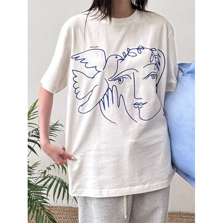 BASIC MATCH T Shirts Unisex White-6