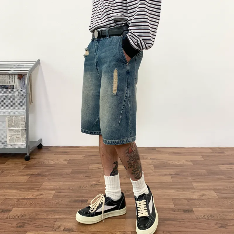 BASIC MATCH Denim Shorts Unisex-3