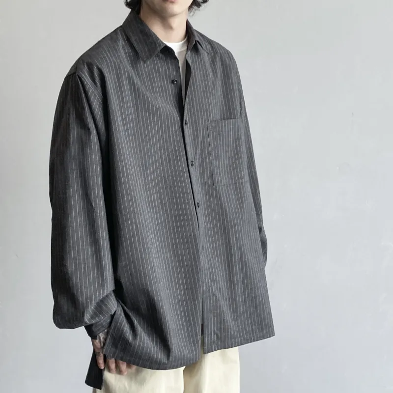 BASIC MATCH Shirts Men Dark Gray-3