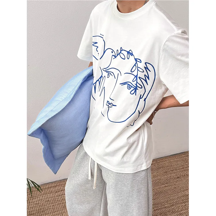 BASIC MATCH T Shirts Unisex White-2