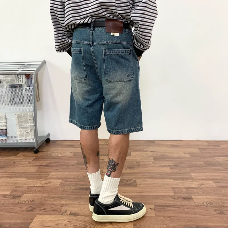 BASIC MATCH Denim Shorts Unisex-5