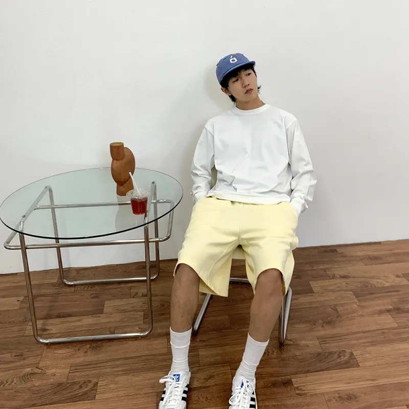BASIC MATCH Casual Shorts Unisex Butter-5