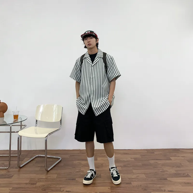 BASIC MATCH Cargo Shorts Men Black-2