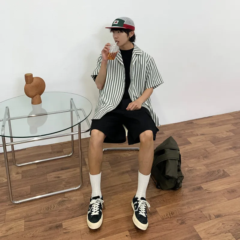 BASIC MATCH Cargo Shorts Men Black-6