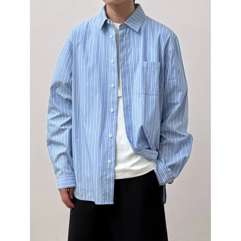 BASIC MATCH Shirts Men Blue-2