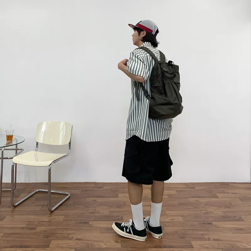 BASIC MATCH Cargo Shorts Men Black-3