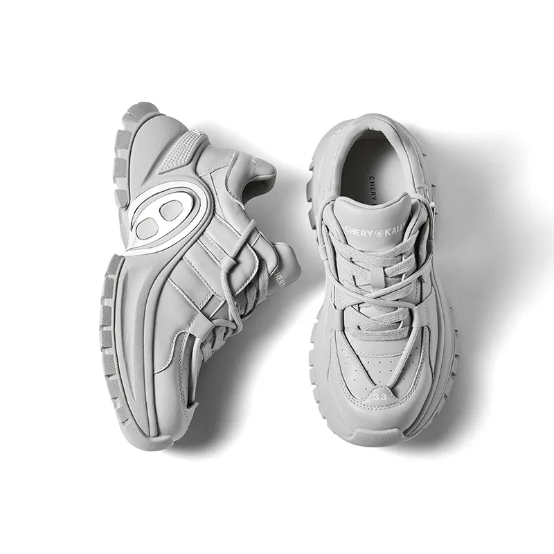 CHERYKALLY Anti Slip And Wear Resistant Height Increasing Low Top Chunky Sneakers Women's-14