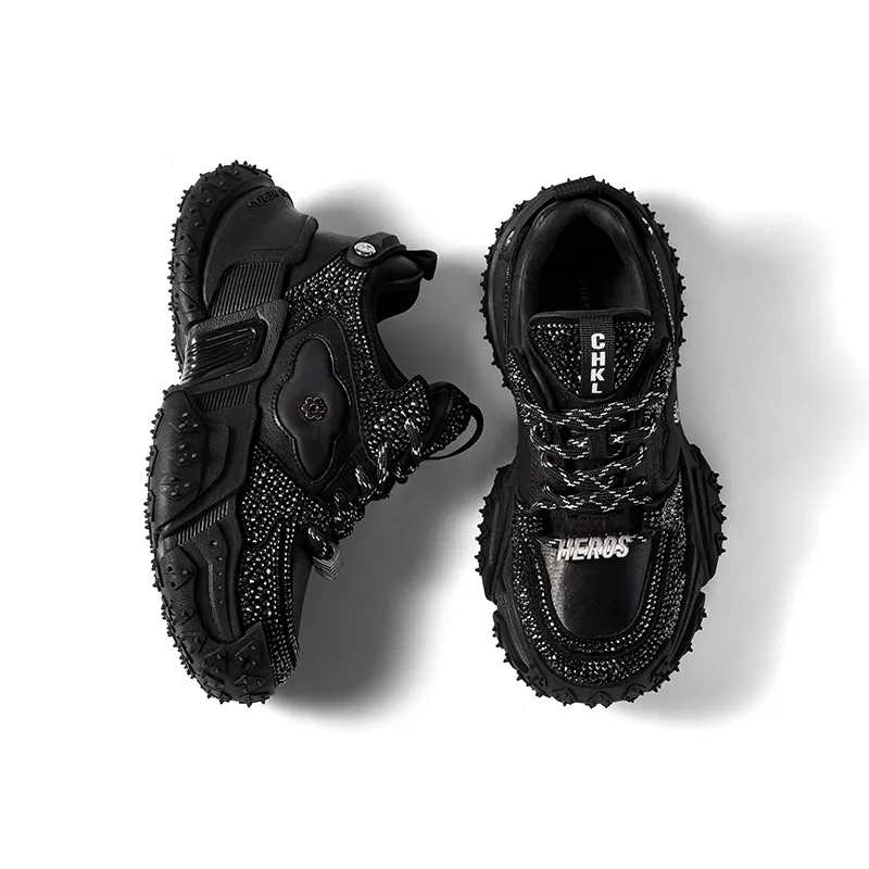 CHERYKALLY Cushioning Anti-Slip And Wear-Resistant Height Increasing Low-Top Chunky Sneakers Women's-8