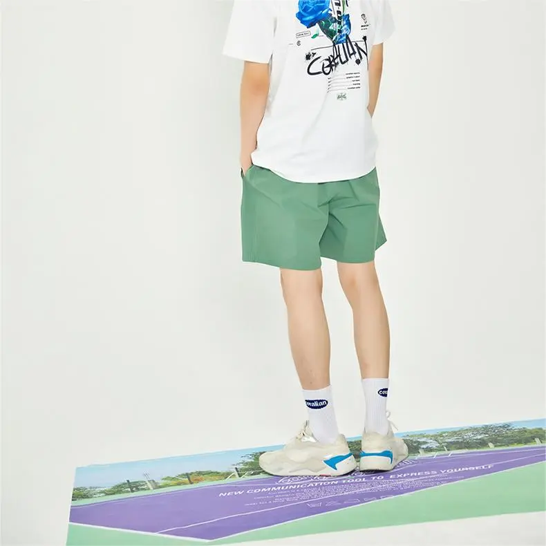CORALIAN RUNOFF Collection Casual Shorts Unisex Green-4