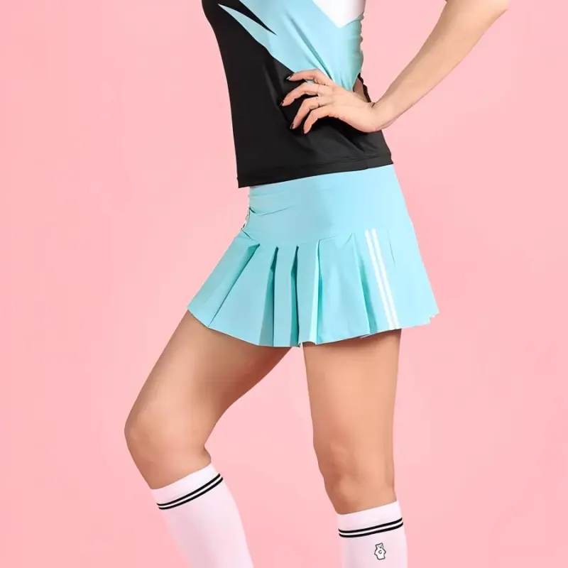 CORALIAN Casual Short Skirts Women's Mint Green-3