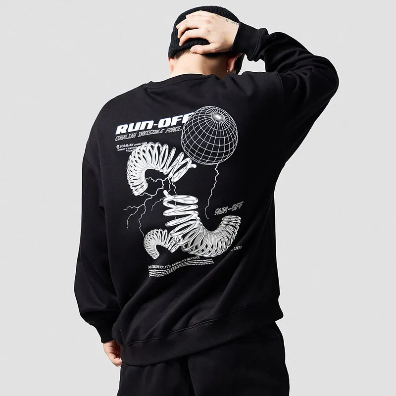 CORALIAN RUNOFF Sweatshirt Unisex Black-2