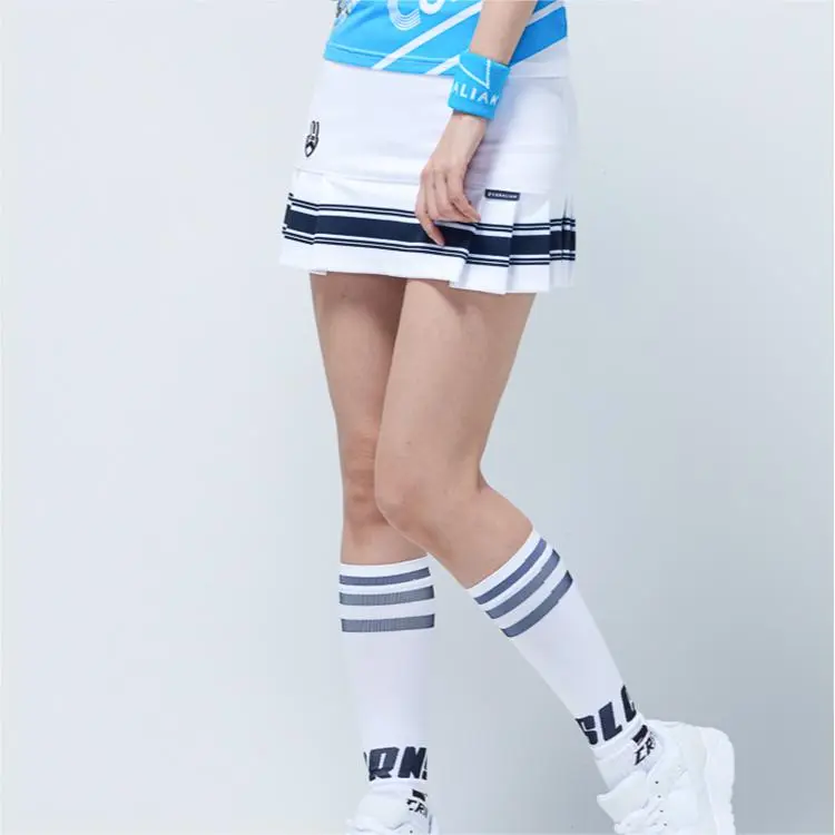 CORALIAN Casual Short Skirts Women's White-3