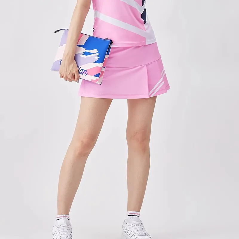 CORALIAN Casual Short Skirts Women's Pink-2