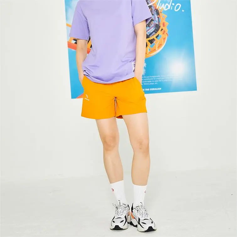 CORALIAN Casual Shorts Unisex Orange-4