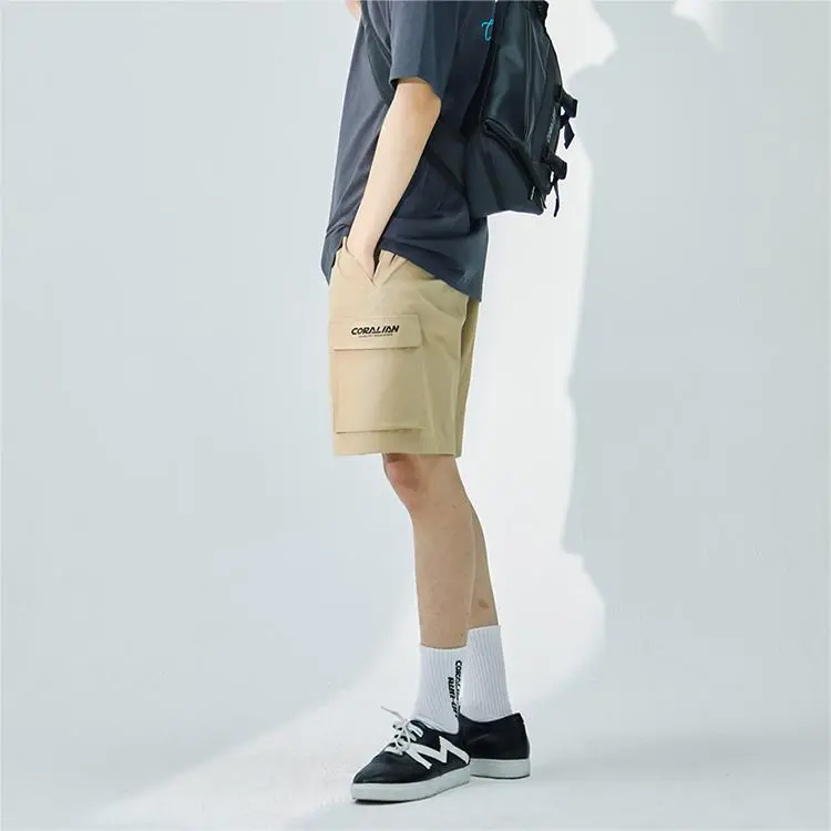 CORALIAN RUNOFF Collection Casual Shorts Unisex Beige-3