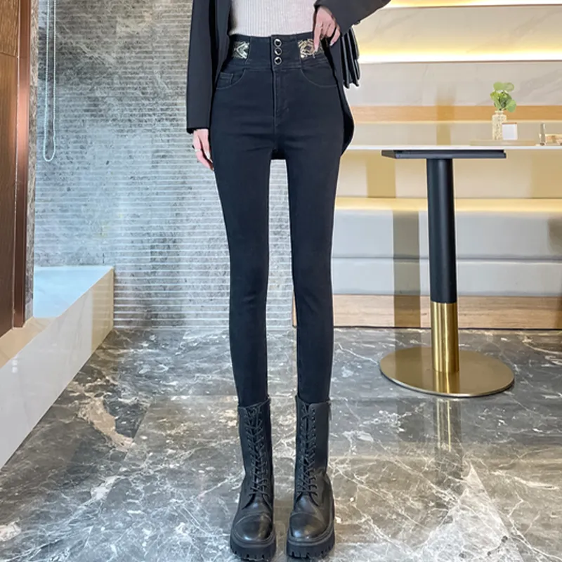 BASIC HOUSE Jeans Women's Black Gray-2
